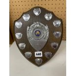 GIRL GUIDES SHIELD SHAPE PLAQUE FOX HOLLIES AWARD