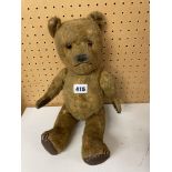 20TH CENTURY PLUSH MO HAIR STRAW FILLED BEAR