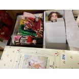 SELECTION OF BOXED AND UNBOXED ALBORON AND OTHER DRESS DOLLS