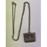 SILVER STAMP ENVELOPE AND TRACE CHAIN