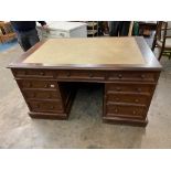 VICTORIAN MAHOGANY PARTNERS DESK