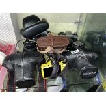 PENTAX ME SUPER, PENTAX MG 35MM CAMERAS, PENTAX QV DIGITAL CAMERA, ZENNIT 3 35MM,