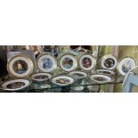 SET OF 12 ROYAL COPENHAGEN HANS CHRISTIAN ANDERSON DECORATIVE PLATES PRIVATE COMMISSION WITH