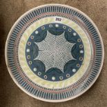 NORWEGIAN STUDIO POTTERY PLATE