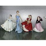 ROYAL DOULTON TOP O' THE HILL, KATE, ROYAL WORCESTER GEORGINA,