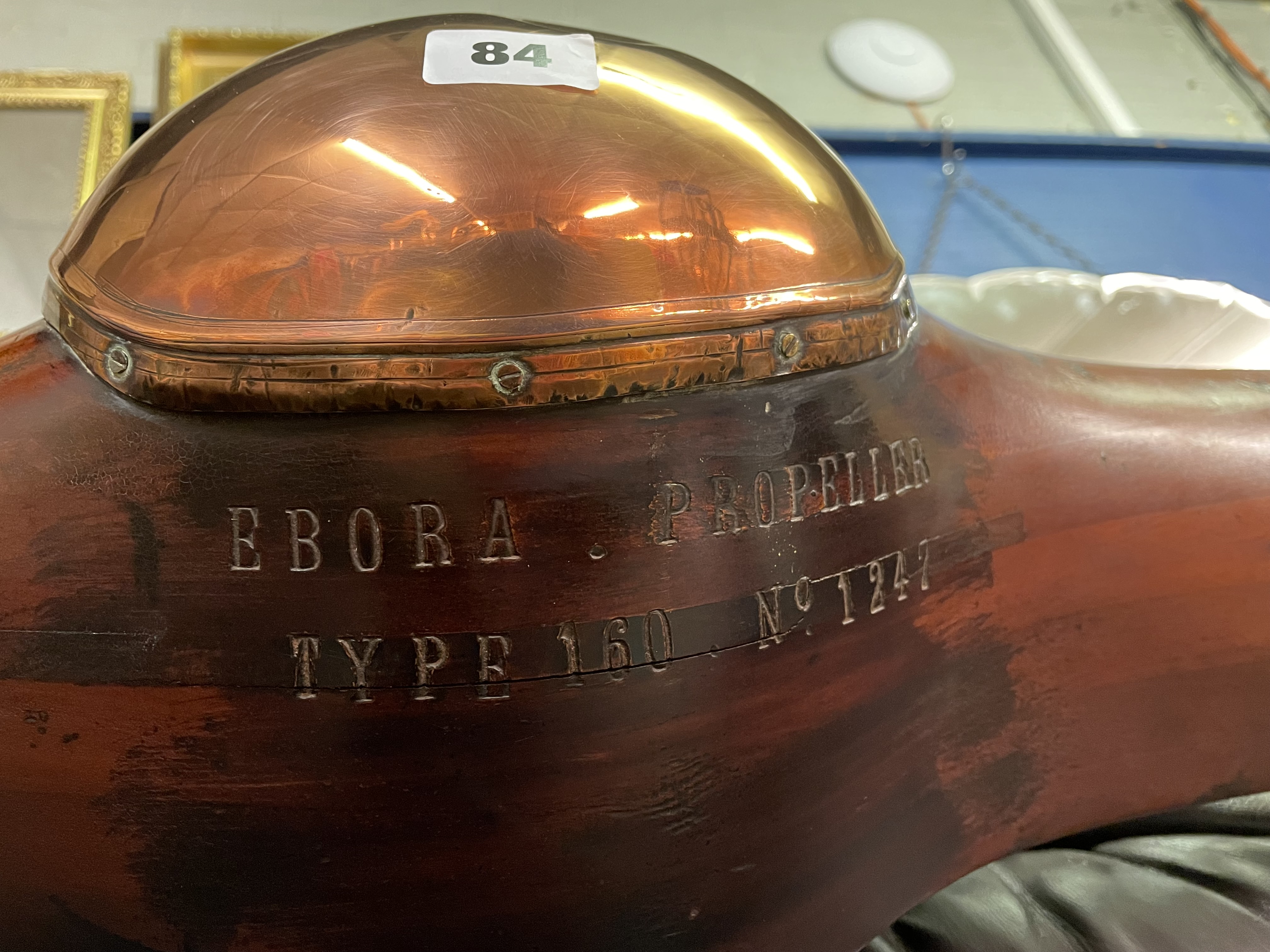 EBORA PROPELLER TYPE 160 NUMBER 1247 PRESENTED TO ROYAL AIRFORCES CLUB COVENTRY BY H.A.GILBY A.M.S. - Image 4 of 11