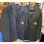 THREE BLAZERS WITH SEWN ON RAF SIGNIA ON POCKET