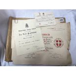 SELECTION OF RED CROSS RELATED WWII PERIOD CERTIFICATES AND CARDS