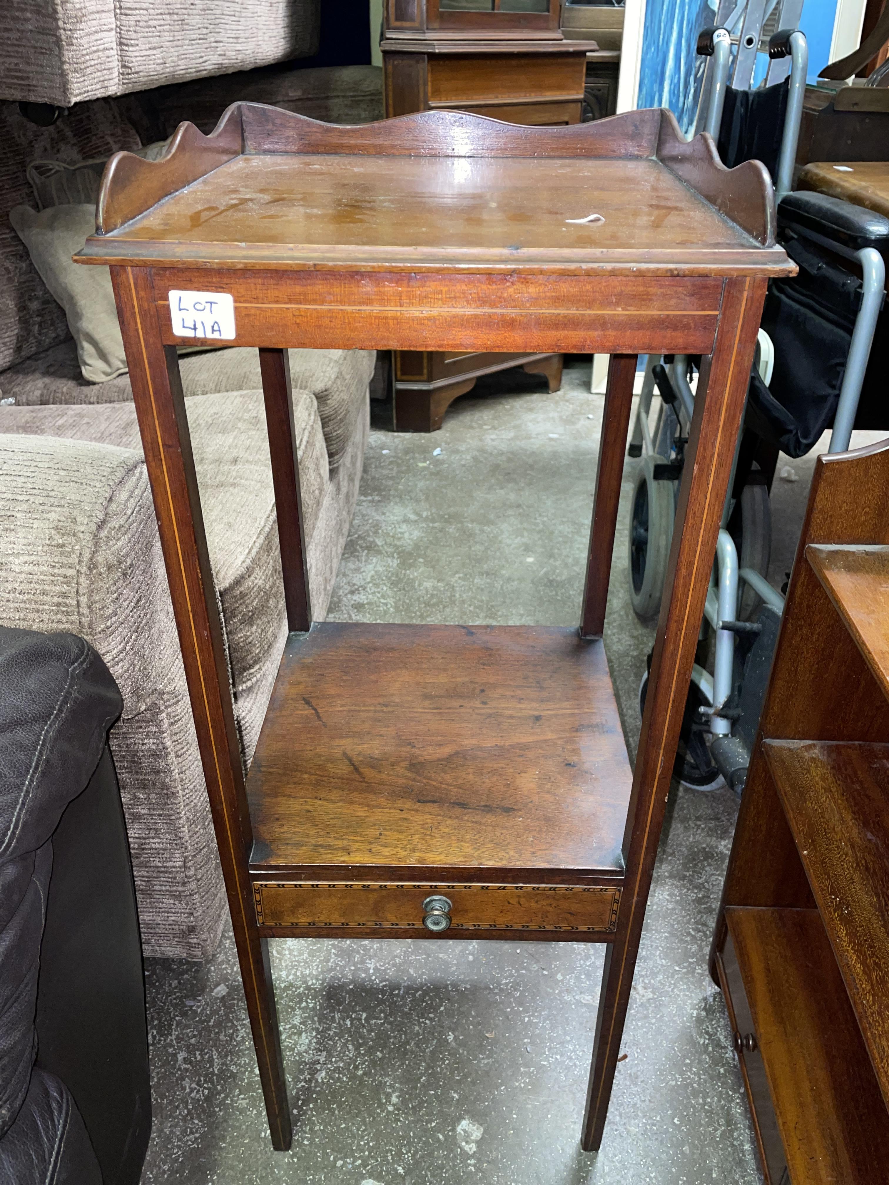 MAHOGANY WASH STAND