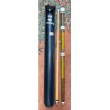TWO PIECE POOL CUE IN CASE