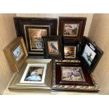 SELECTION OF FRAMED LIMOGES ENAMEL PICTURES