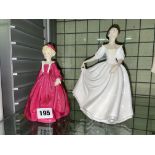 ROYAL DOULTON FIGURINES 'DONNA' 2939 AND 'GRANDMOTHER'S DRESS' 3081