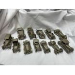 SELECTION OF CAST PEWTER VINTAGE CAR MODELS