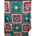 PATCHWORK SEGMENTED QUILT/THROW