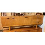 TEAK LONG SIDEBOARD 198CM LENGTH X 45CM DEPTH X 73CM HEIGHT