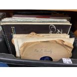 BOX OF VINYL RECORDS