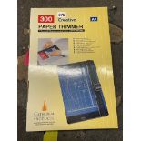 PAPER TRIMMER 300, GARAGE VAC RACK,