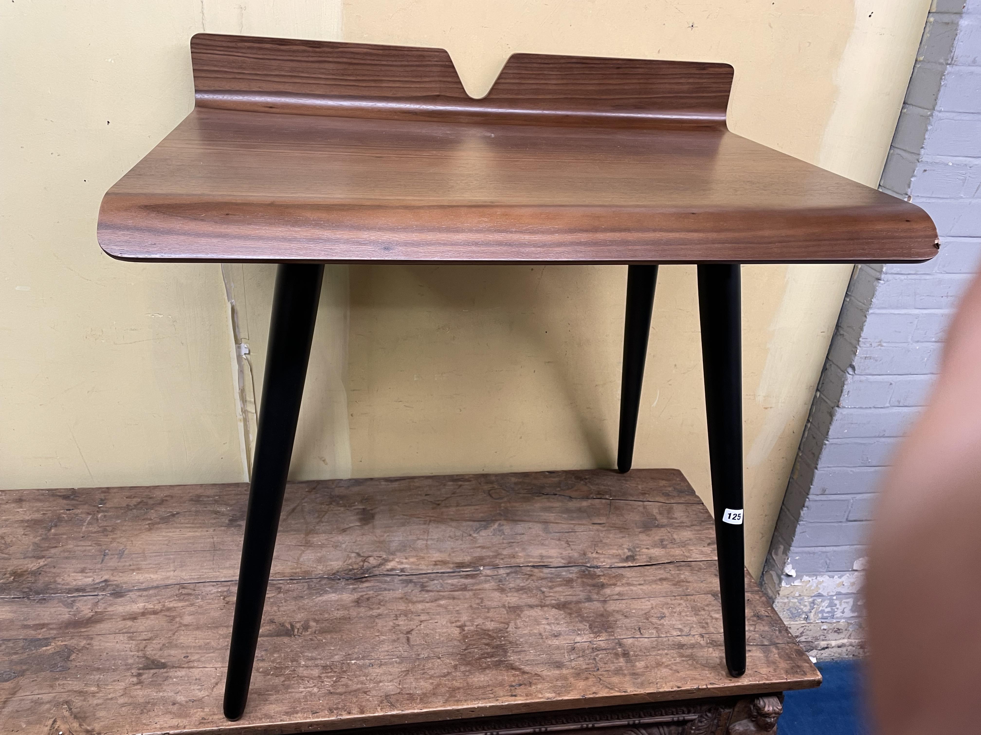 JUAL RETRO STYLE "VIENNA" WALNUT AND EBONISED DESK