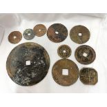 SELECTION OF CHINESE BRONZE CASH COINS