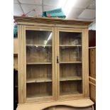 SATIN WOOD GLAZED BOOKCASE TOP