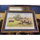 DAVID SHEPHERD LIMITED EDITION 75/850 AT READINESS SUMMER OF 40 WITH BLIND PROOF STAMP,