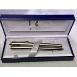 CASED WATERMAN PEN AND PENCIL SET