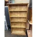 PINE NARROW OPEN BOOKCASE