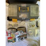 HEAVY DUTY BOX CONTAINING FLY FISHING LEADER LINES, MONO FILAMENT,