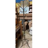 WROUGHT IRONWORK HAT AND COAT STAND