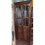 OAK CARVED CORNER CUPBOARD