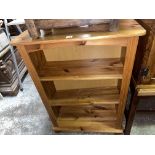 SMALL PINE OPEN BOOKCASE