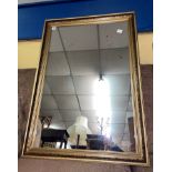 GILT AND FAUX MARBLE EFFECT MIRROR