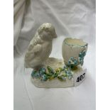 VICTORIAN JUST OUT BIRD AND EGG VASE
