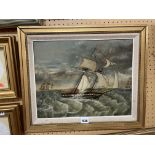 OIL ON BOARD OF SHIPS IN STORMY SEAS,