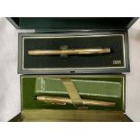 TWO CASED ROLLED GOLD CROSS PENS