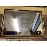GILT AND FAUX MARBLE EFFECT MIRROR