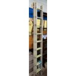 PAIR OF DOUBLE ALUMINIUM EXTENDING LADDERS