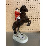 BESWICK #868 EQUESTRIAN HUNTSMAN ON REARING HORSE