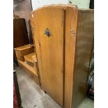 ASH FURNITURE 1960S SMALL FITTED WARDROBE AND DRESSING TABLE