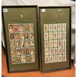 TWO BOARDS OF FACSIMILE WILLS CIGARETTE CARDS,