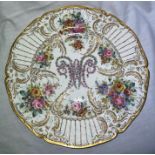 FINELY PAINTED PORCELAIN PLATE,