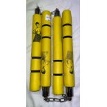 TWO PAIRS OF BRUCE LEE MARTIAL ARTS SAFETY FOAM TRAINING NUNCHUCKS