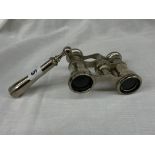 PAIR OF PLATED OPERA GLASSES