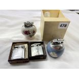 RONSON WEDGWOOD JASPERWARE TABLE LIGHTER AND OTHER LIGHTERS