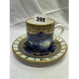 ROYAL WORCESTER COMMEMORATIVE MILLENNIUM CUP AND SAUCER