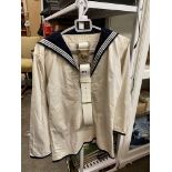 SAILOR'S NAVAL LINEN BLOUSON AND BELT