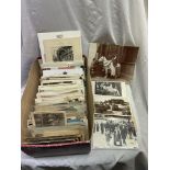 SHOEBOX OF PICTURE POSTCARDS AND GREETINGS CARDS, MANY PERTAINING TO COVENTRY,