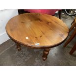 HONEY PINE CIRCULAR TABLE