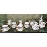 ROYAL ALBERT OLD COUNTRY ROSES TEACUPS AND SAUCERS AND OTHER BONE CHINA TEACUPS