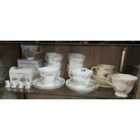 SHELF OF ROYAL ALBERT BONE CHINA THE PICNIC TEASET,